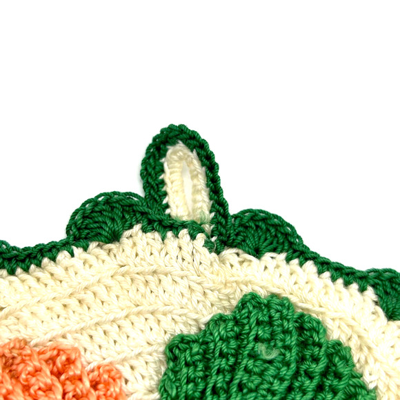 Vintage Handmade Crochet Potholders Lot of 2 - Picture 8 of 10